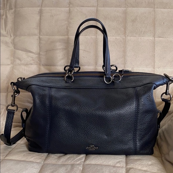 Coach Handbags - Coach Navy Purse
